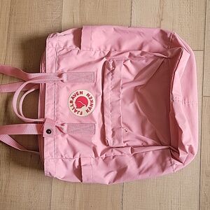Pink - Fjallraven Unisex Vinyl Multi Compartment Kanken Mini Backpack